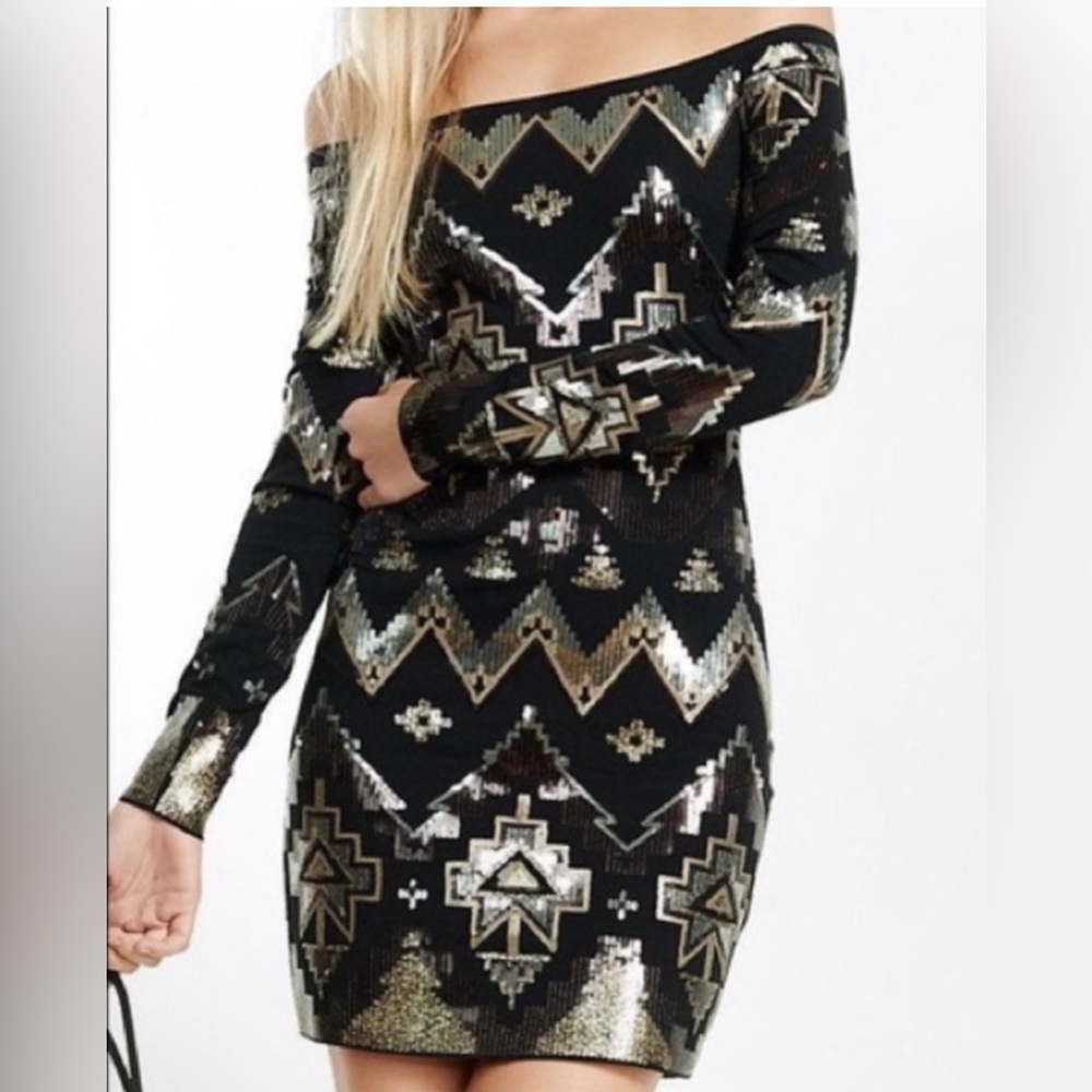 ❤️NEVER WORN! | Express Sequin Dress | Size S